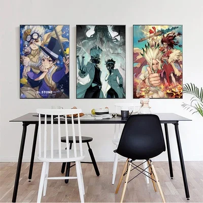 Аниме Dr.STONE Ishigami Senku Shishio Tsukasa Asagiri Gen аниме плакат холст картина печать домашний