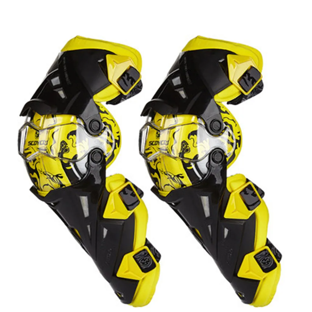 Windproof Knee Shin Armor Protective Guard for Motorcycle Motocross Green