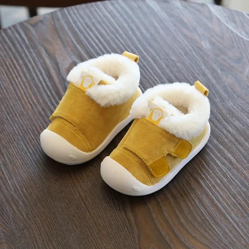 CYSINCOS теплые плюшевые зимние ботинки для маленьких девочек и мальчиков зимние ботинки для малышей уличные ботинки с мягкой нескользящей подошвой для детей