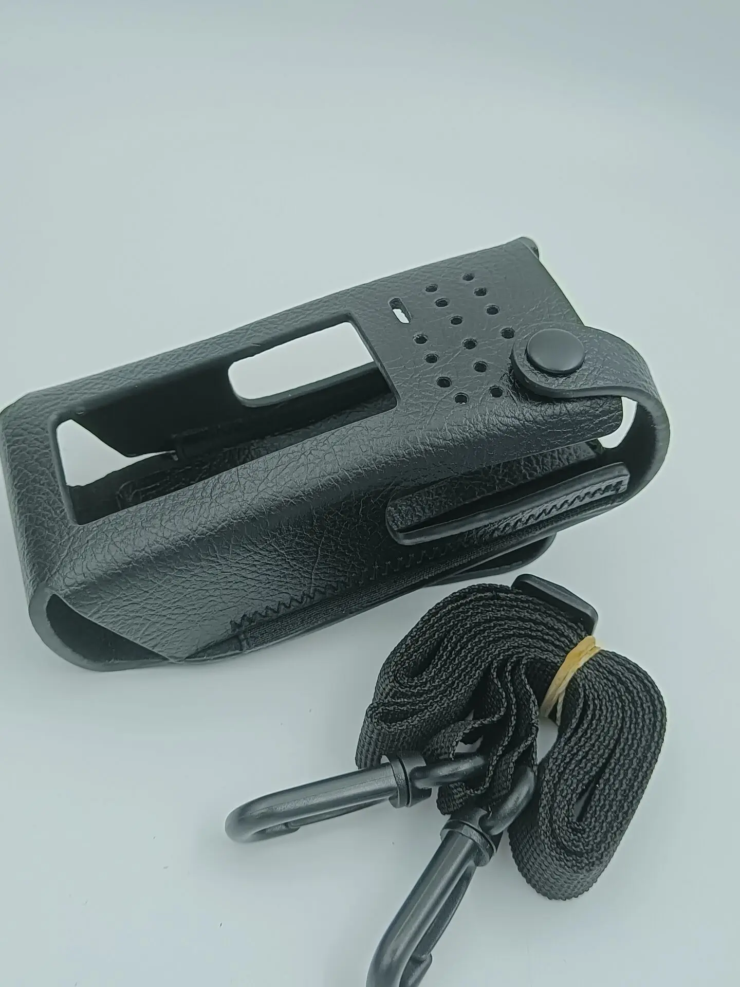 Cowhide Leather Protective Sleeve Bag Hard Holster Case for Motorola XPR 7550 APX1000 APX2000 Walkie Talkie Two Way Radio