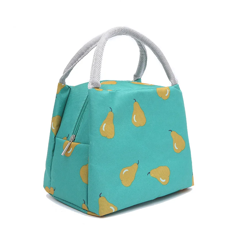 Термоизолированный Ланч-бокс, сумка-холодильник, сумка-тоут, Bento Pouch, контейнер для ланча, портативный - Цвет: Зеленый