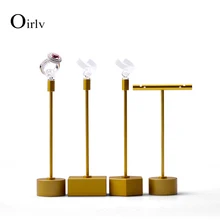 

Oirlv Metal Earring Display T Shape Dangle Earring Support Jewelry Ring Rack Display Organizer Showcase