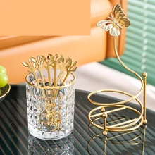 

Stainless Steel Dessert Fork Spoon Set Creative Leaf-shaped Fruit Fork Cafeteria Family Cutlery Kitchen Stirring Accessory