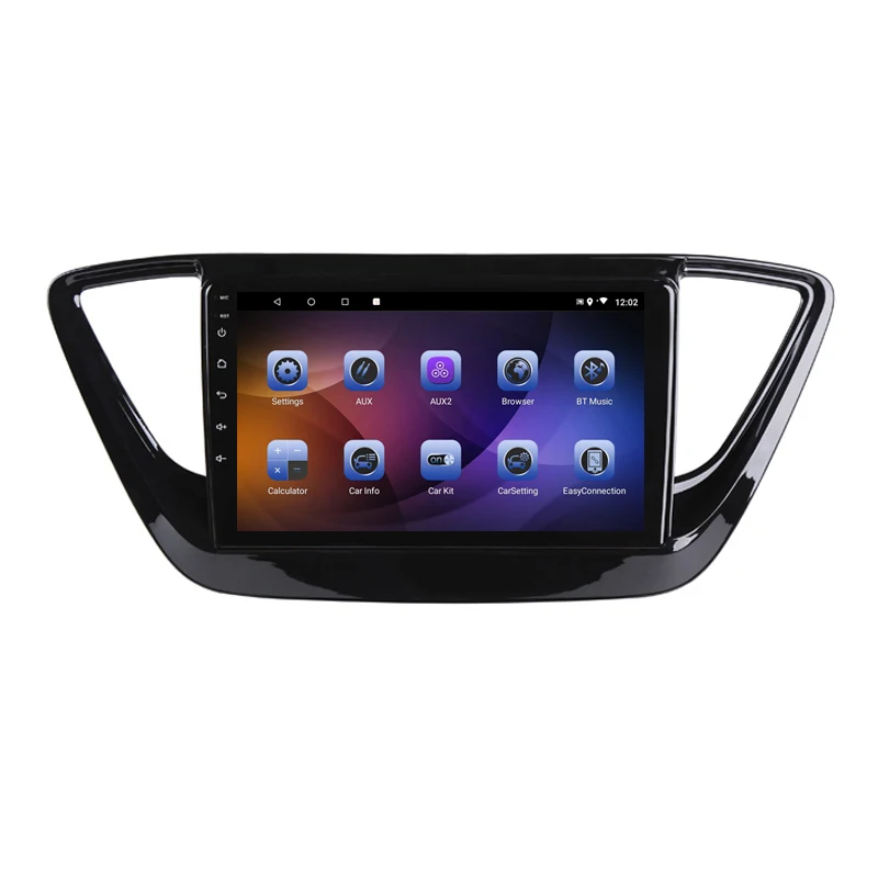 9 &quot4G RAM 8 ядер Android автомобильный DVD GPS навигация для Hyundai Verna Solaris 2017 2018 аудио стерео