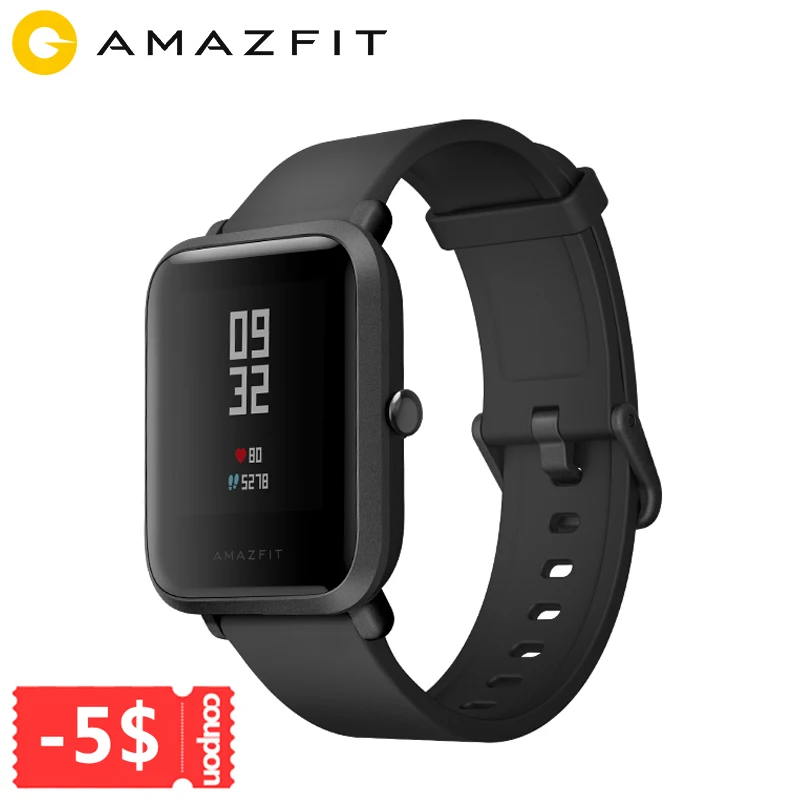 

2019 NEW Global Version Amazfit Bip Lite Smart Watch 45-Day Battery Life 3ATM Water-resistance Bluetooth Smartwatch For Xiaomi