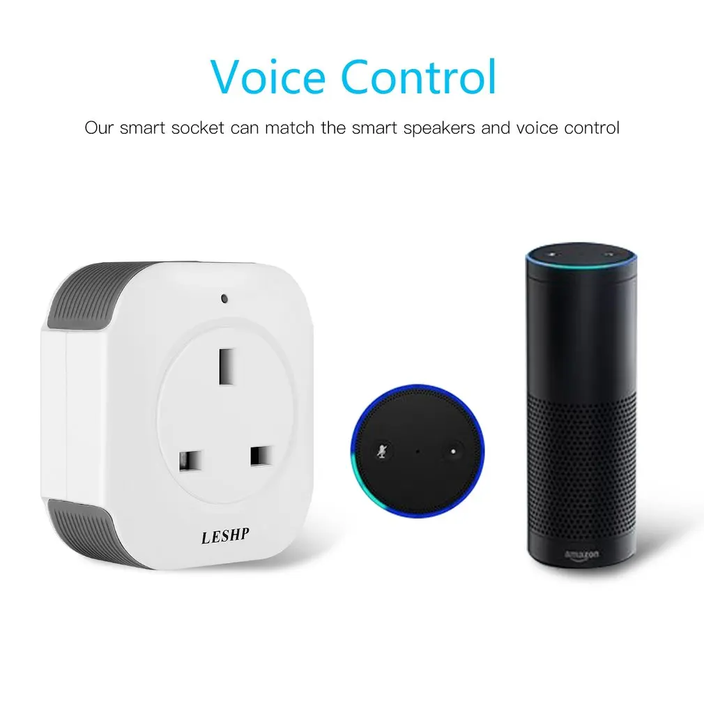 LESHP 2 шт./компл. Однопортовый беспроводной мини-разъем Smart Plug с USB выходом (5 В/1 а) Wi-Fi Смарт-переключатель розетка 100-240 В