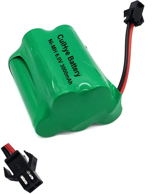 7.2V 2400mAh Rechargeable Ni-MH Battery AA Battery Pack with Standard  Tamiya Connector for RC Car RC Truck Household Appliances 2 Pack with USB