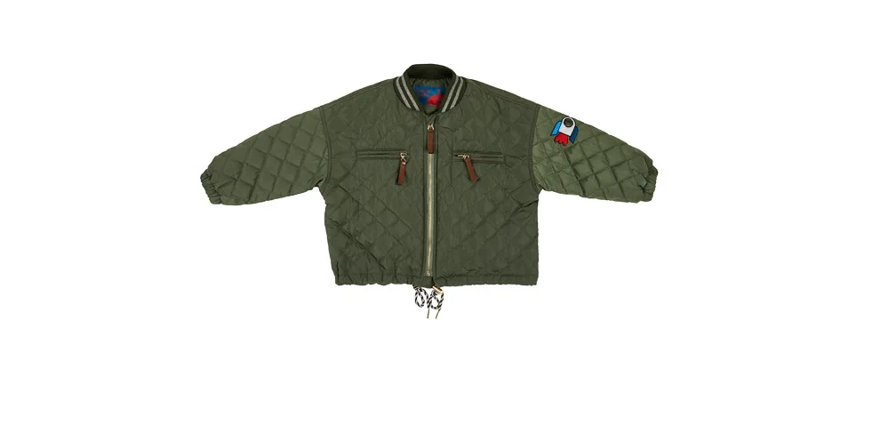 Осенне-зимнее Детское пальто, корейская детская одежда, frete gratis kids roupa, пальто для девочек, детская зимняя одежда для маленьких девочек - Цвет: army green