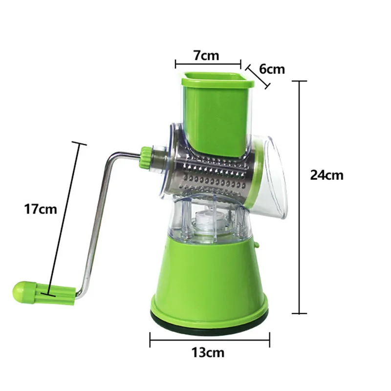 Многофункциональная ручная роликовая овощерезка машина для нарезки ломтиками мандолина терка для картофеля моркови тёрка для сыра роторная шлифовальная машина инструмент