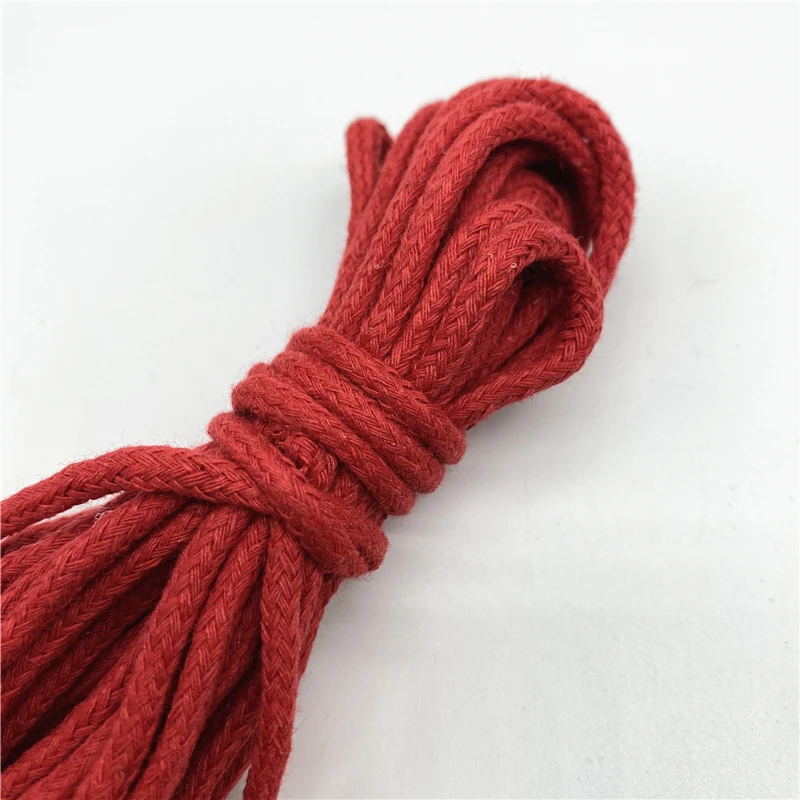 3mm Cotton Rope Decorative Twisted Braided Cord Rope For Handmade Home Textile Decoration 5yards/Lot cotton rope