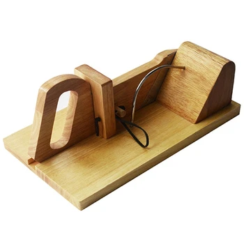 

Sausage Cutter-Rustic Wooden Design and Stainless Steel Blade for Slicing and Chopping Aromas, More Dried Meats