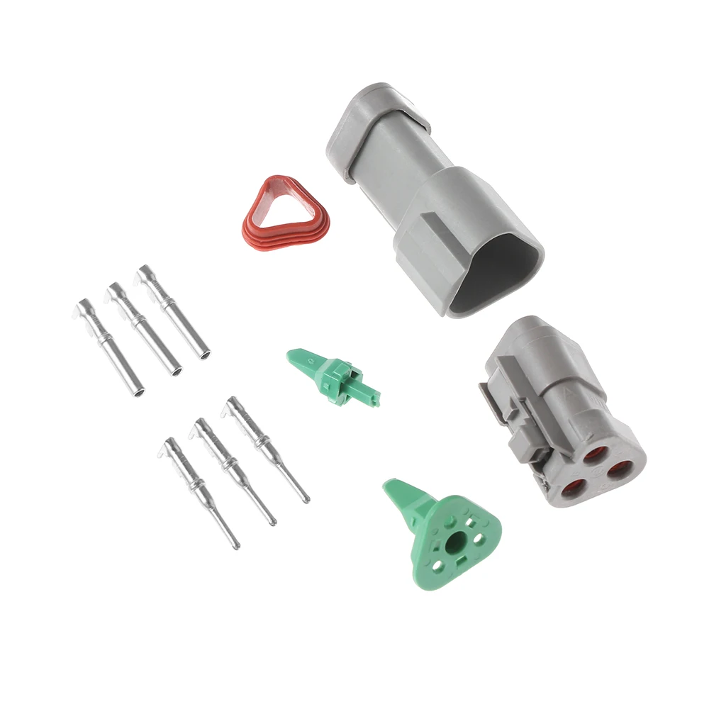 1 Set DT06/04 2/3/4/6/8/12 Pin Connector Socket Plug Waterproof Car Electrical Connector Electrical Wire Plug Seal Kits Auto Par