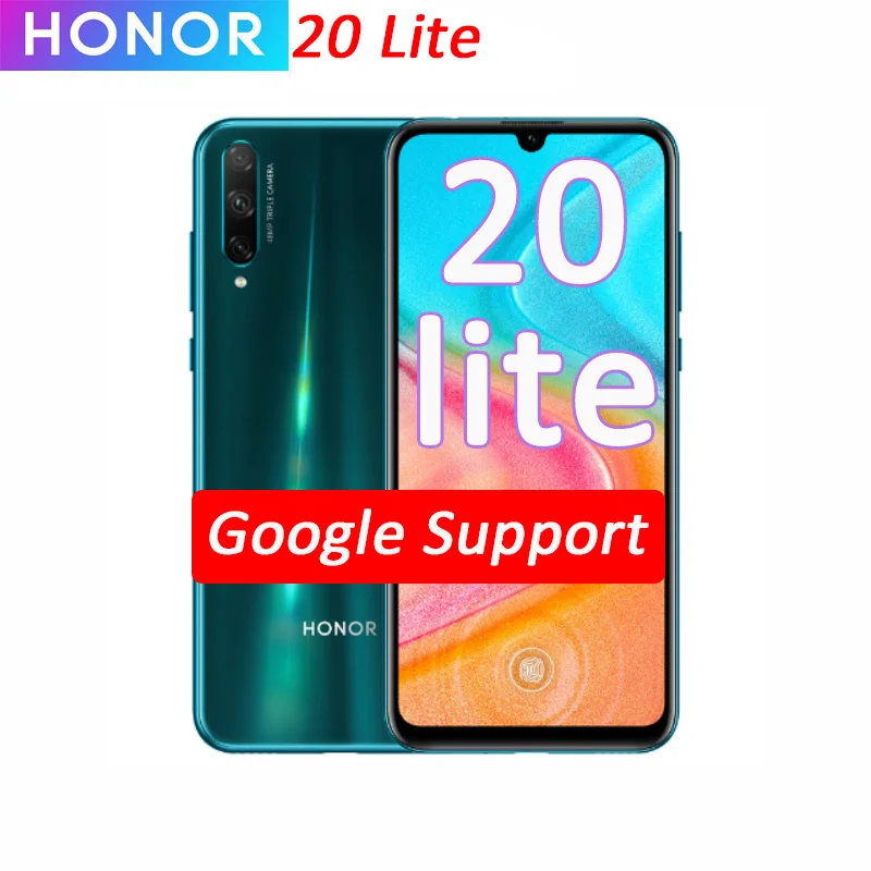 Оригинал huawei Honor 20 Lite смартфон 6 3 дюймов четыре ядра Вт быстрая зарядка 4000 мАч