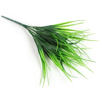

30 Pcs Artificial Outdoor Plants Plastic Wheat Grass Greenery Shrubs UV Resistant Fake Outdoor Plants Plastic Shrubs