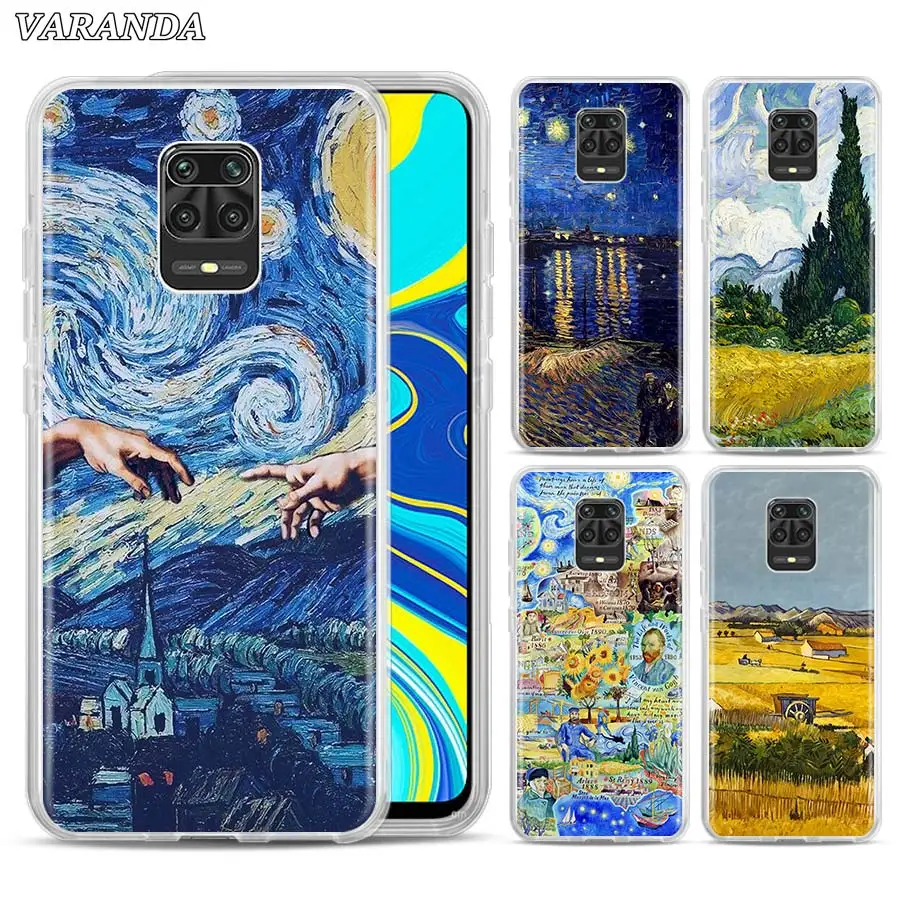 Van Gogh Paintings Silicone Case Couqe For Xiaomi Redmi Note 9S 8T 7 8 9 Pro Max Redmi 9 8 8A 7 7A 9A 9C Soft Clear Phone Cover