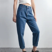 Женские джинсы-шаровары tejanos с высокой талией размера плюс широкие свободные женские винтажные джинсовые штаны