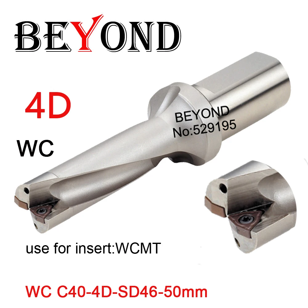 BEYOND U сверло WC Тип 4D 46 47 48 49 50 мм дрель индексируемая WCMT080412 WCMX вставить охлаждающий