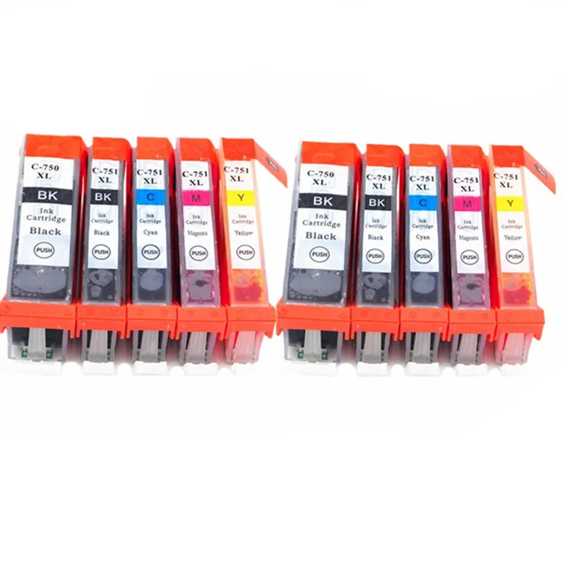 PGI 750 PGI750 XL PGI-750 PGI-750XL CLI-751 Ink Cartridges For Pixma MG5470 MG5570 MG6370 MG6470 MG7170 Inkjet Printer | Компьютеры и