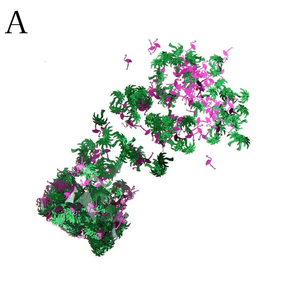 3Styles Bag Flamingo Pineapple Tree Paper Confetti Bachelorette Wedding Party Decor Paper Stickers Glitter Paper