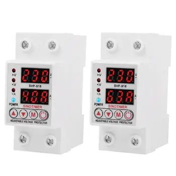 

SVP-918 Overvoltage Undervoltage Protective Relay Circuit Protector Recovery Delay Time Automatic Voltage Device Instruments