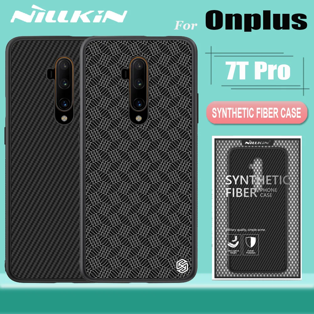 Для Oneplus 7T 7 Pro Чехол Funda Nillkin Арамид углеродное волокно жесткий пластик
