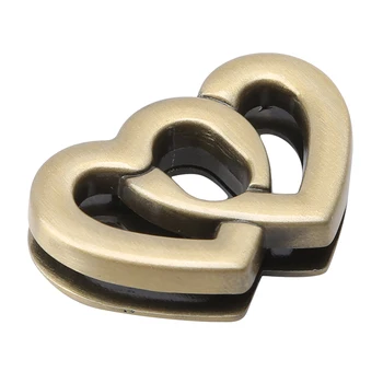 

New Metal Heart Clasp Buckles Turn Lock Twist Locks For Handbag Bag Purse Craft Gold DIY Bag Accessories 2019