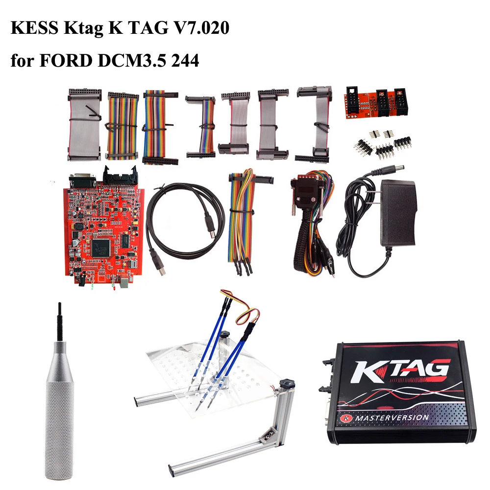 Печатная плата OBD2 для автомобиля FORD DCM3.5 244 KESS Ktag K TAG V7.020 KESS Master ECU чип Тюнинг инструмент K-TAG 7,020 BDM ECU программирование