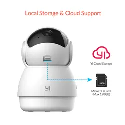 Yi dome guarda câmera 1080p câmera wi fi animal de estimação humano ai webcam ip câmera de segurança em casa indoor cam pan & tilt 360 gravador de vídeo cam