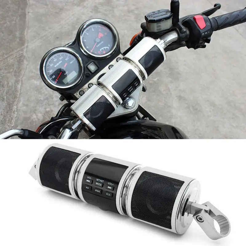 

Motorcycle MP3 Music Player Speaker Bluetooth FM Radio Stereo Adjustable Bracket G6KC