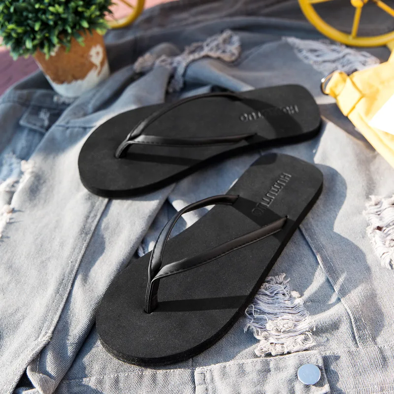 Frauen Flache Hausschuhe Slip-auf Sommer Schuhe Paare Strand Flip-Flops Weiche Sohle Sandalen Weiblich Männlich Mode Dias – Detail 12