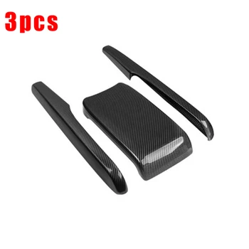 

For 2016-2020 Honda Civic Interior Central Armrest Box Panel Carbon Fiber Look Easy To Install