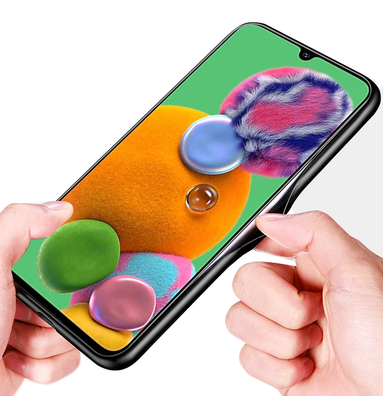 Для samsung A90 5G чехол 6,7 ''закаленное стекло с рисунком Жесткий Чехол для задней панели телефона s для samsung Galaxy A90 5G A 90 силиконовый бампер