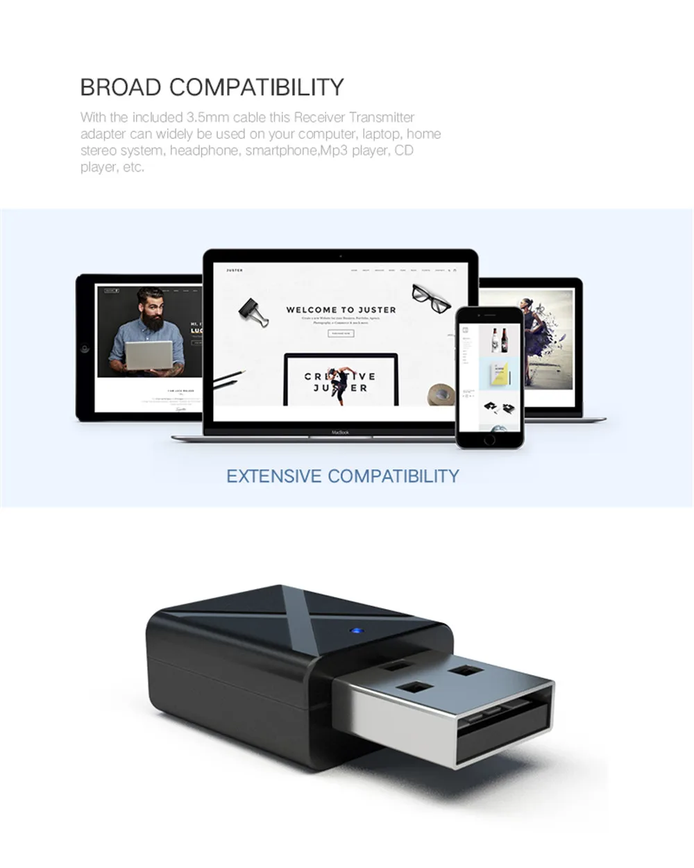 Bluetooth 5,0 аудио приемник передатчик мини стерео Bluetooth AUX RCA USB 3,5 мм разъем для ТВ PC автомобильный комплект беспроводной адаптер