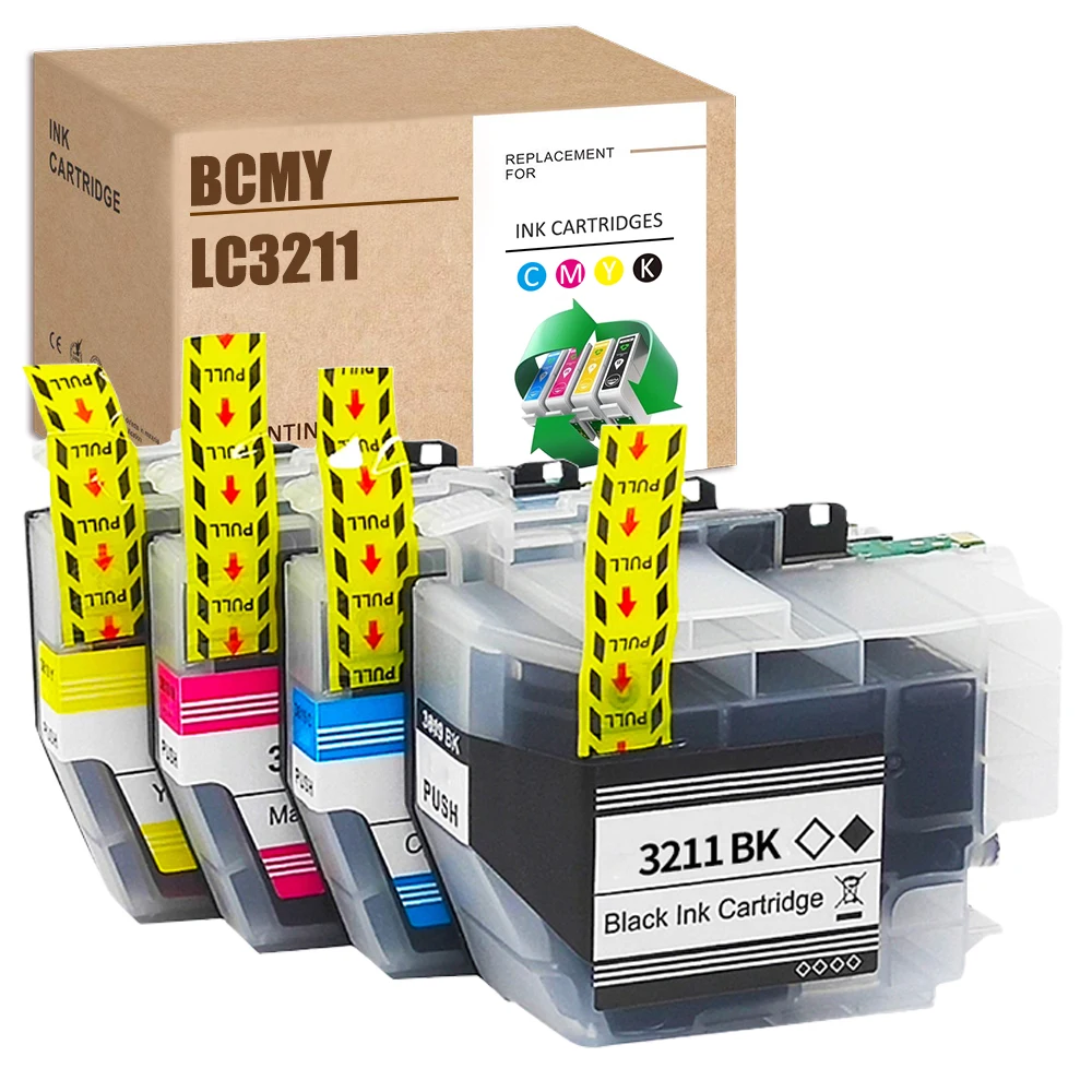 HS совместимый с Brother LC 3211 картридж LC3211 BK C M Y DCP-J572DW MFC-J491DW J890DW J895DW | Компьютеры и офис