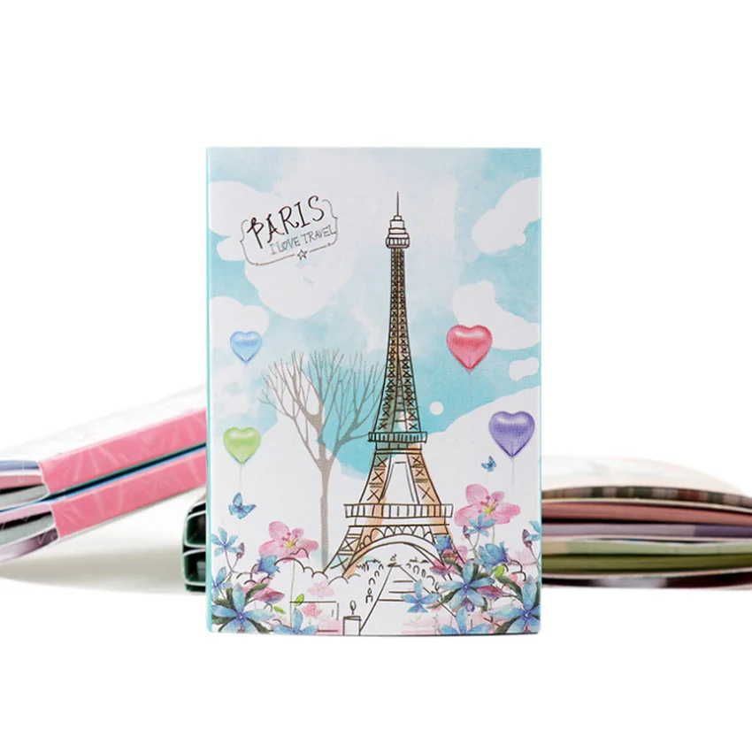 1pack/lot Paris Tower Six Fold Notepad Book Random Cute Memo Sticker Study Office Supplies Index Sticky Notes kawaii Stationery