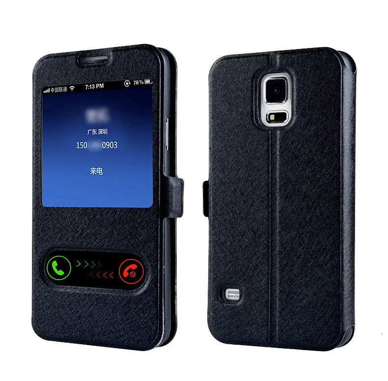 Роскошный элегантный чехол-книжка с окошком для фронтального экрана из искусственной кожи чехол для LG G8S G8 G7 G6 G5 G4 G3 Q6 Q8 K7 K3 K4 K8 K10 V30 X Мощность для удостоверения личности-2 - Цвет: Black