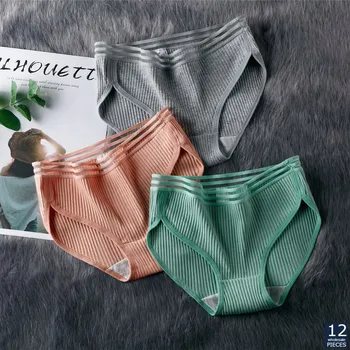 

12 Pcs/lot Wholesale Breathable Underpants Women Underwear Mid-Rise Lace Girls Ladies Panties Lingerie Sexy Briefs yzt 683