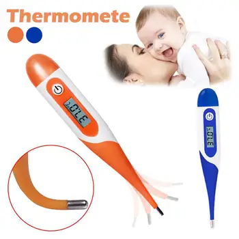 

Waterproof Thermometer LCD Adult Children Baby Electronic Thermometer Mouth Underarm Body Temperature Measuring Soft Head #4O