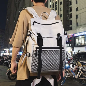 

Men's backpack leisure high-capacity student backpack travel bag fashion tide brand bag female Korean version of Joker