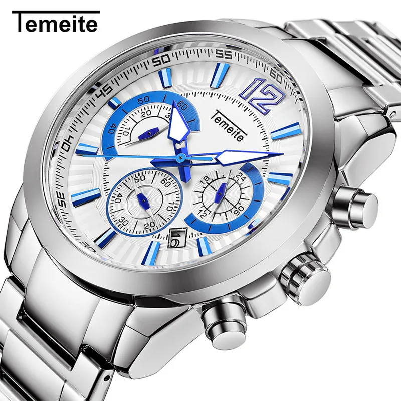 

Business Men watch Full Stainless Steel Strap Waterproof Luxury Quartz Watches for Men reloj hombre Gifts Relogio masculino Male