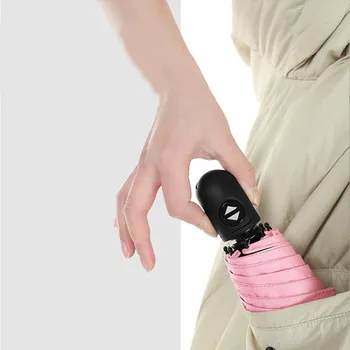 

Mini Pocket Folding Automatic Umbrella Rain Women uv Custom Charms Cute Light Umbrella For Womens Windproof Umbrellas
