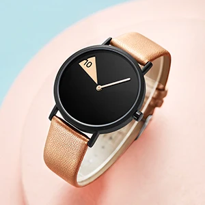 Hot Fashion Lovers Wrist Watch Women Creative Clock Men Rotate Leather Band Wristwatches Couple Gift Reloj Montre Femme