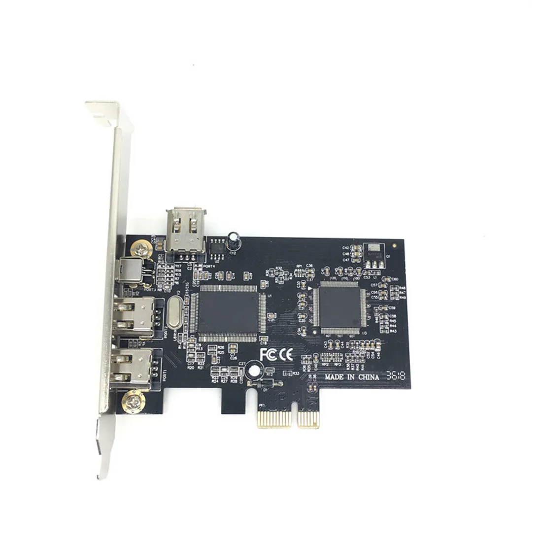 PCIe Combo 4 порта(3+ 1) 1394A 1x4 Pin 3x6 Pin контроллер расширение карты адаптер PCI Express для IEEE 1394 для рабочего стола Firewire