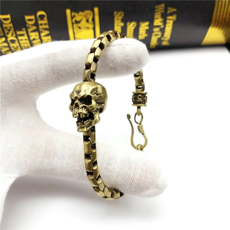skull bracelet brass (7)