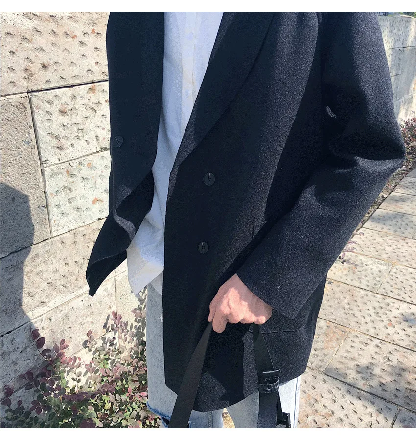 Men's windbreaker jacket autumn and winter new material windbreaker handsome jacket youth fashion trend men's clothing