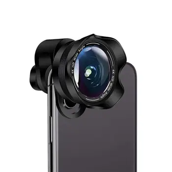 

2 in 1 Cell Phone Camera Lens Aspherical Wide Angle Super Macro Lens Clip-On Phone Camera Lenses for iPhone Samsung Andriod