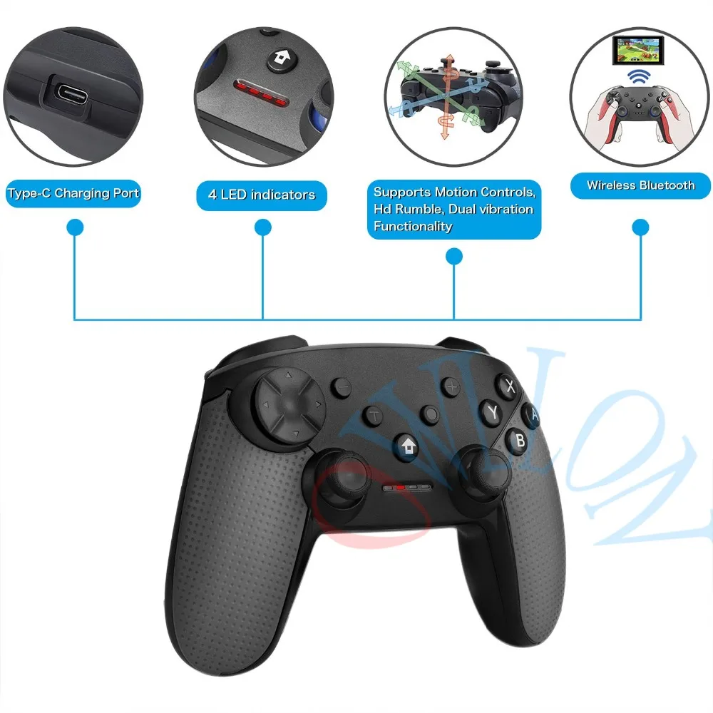 NS беспроводной Bluetooth игровой контроллер Джойстик для nintendo Switch Pro Консоль геймпад