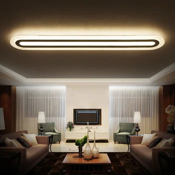 

Minimalist Living Room Bedroom Corridor Corridor Rectangular Creative Lamps Ceiling Lights Led Ceiling Office Modern LED Bulbs