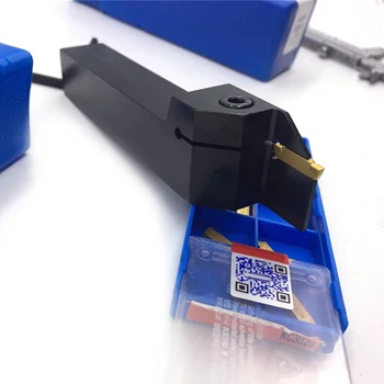 

External Tool Holder Cut-Off Inserts M5*16 16x125mm 2mm-Width Carbide Accessories Lathe NC3020 Grooving