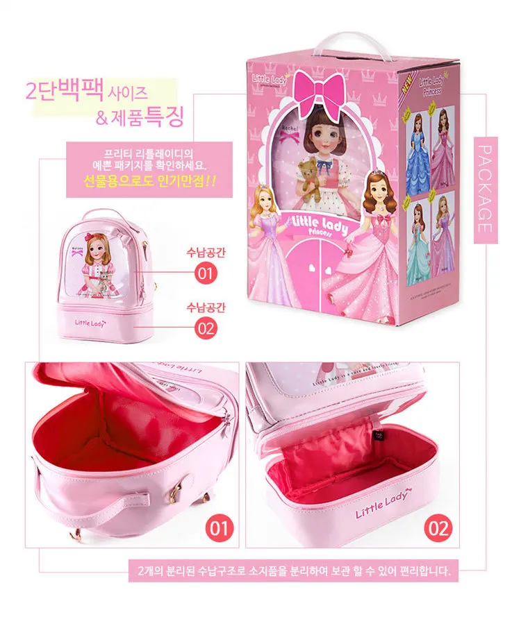 18L-Bento рюкзак Pu маленький женский рюкзак модный Bento Box с героями мультфильмов милый детский эллиптический школьный рюкзак с надписью